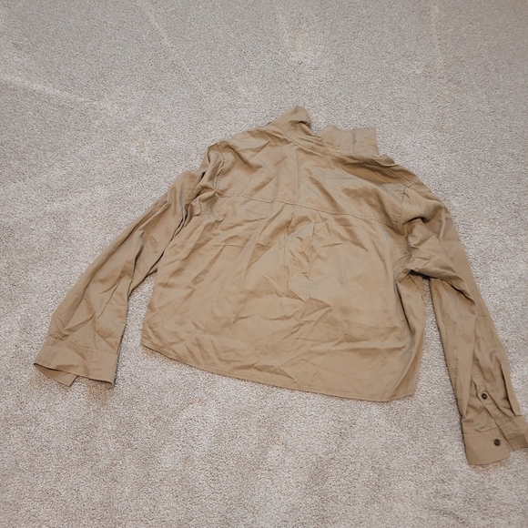 Universal Thread Women's Tan Utility Lyocell Button Up Shirt Size XXL NWT - Picture 7 of 7